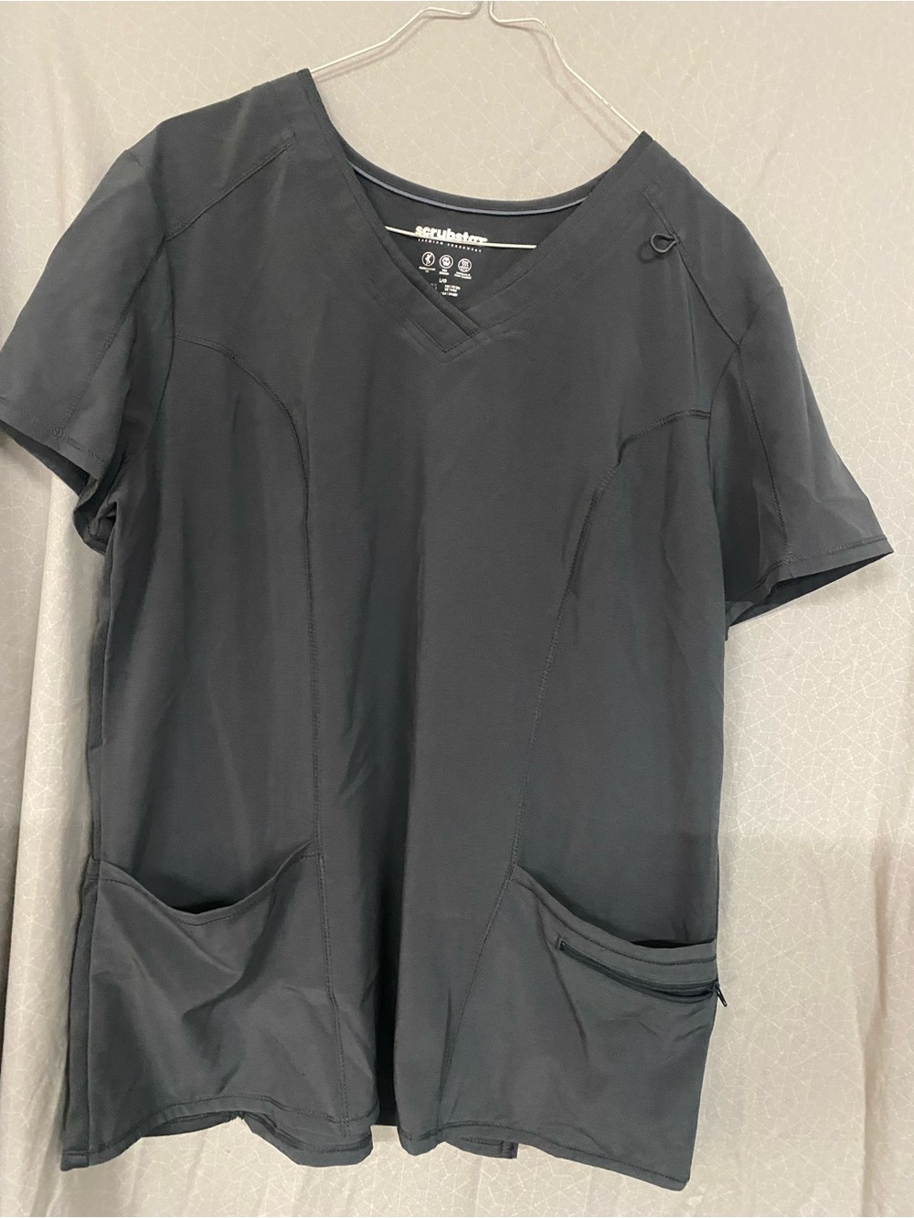 ScrubStar Women’s Black V-Neck Scrub Top